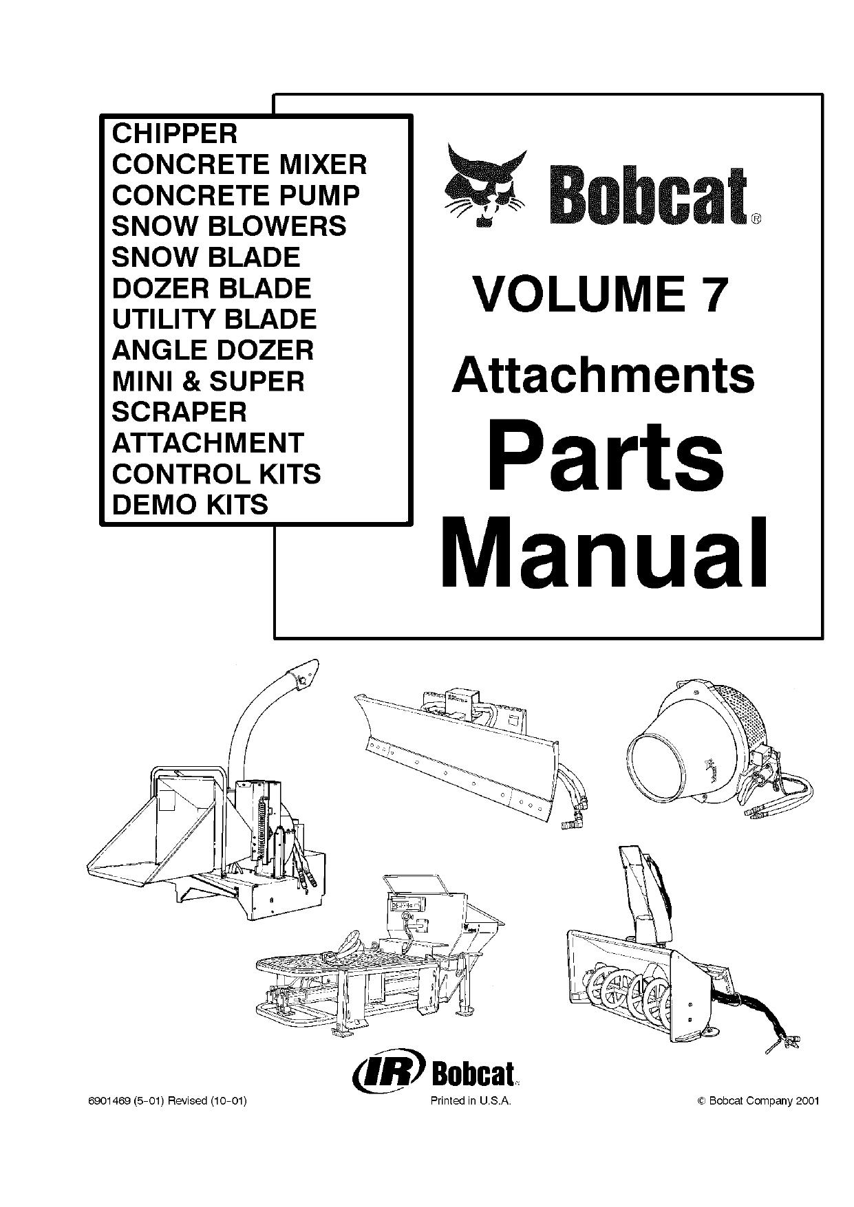 Super Scraper parts manual Bobcat